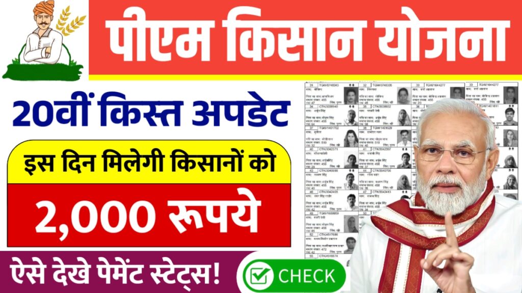 PM Kisan 20th Installment